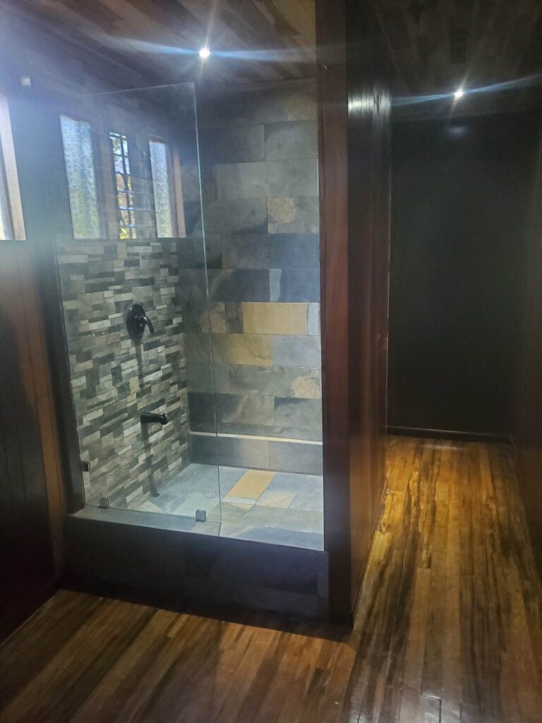 upstairs shower